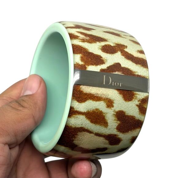 Dior Leopard-Print Cuff Bracelet - Picture 2 of 12